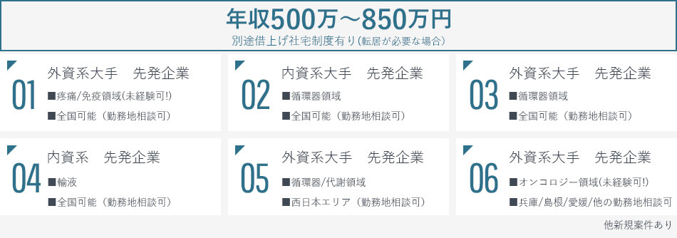 外資系大手 先発企業